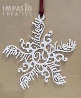 Custom Name Snowflake Ornament