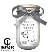 Fresh Toilet Paper scented candle, funny candle, gift idea gift for her, gift for home, quarantine gift, unique scented candle, best seller