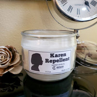 Karen Repellent scented candle, funny candle, 3 wick candle, gift for the home, gift idea