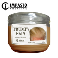 Trump's Hair scent candle, funny candle, humorous candle, 3 wick candle, election, america, fun candles, gift idea
