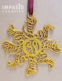 Custom Name Snowflake Ornament